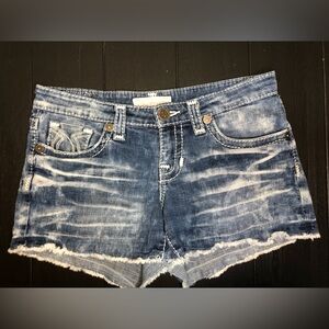 Big Star Distressed Blue Jean Shorts